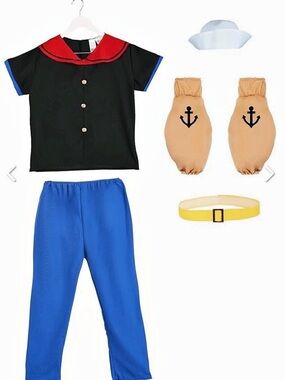 Popeye the Sailor Man Costume Adult size 3XL